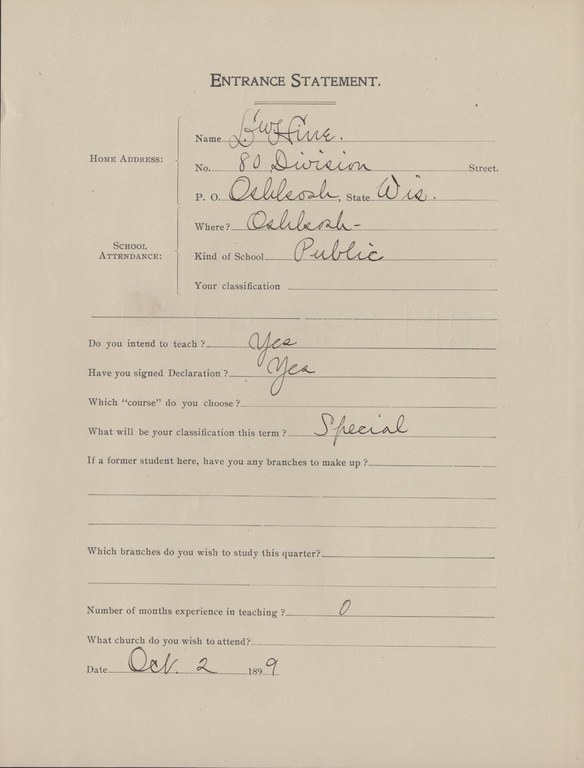 hineentrancestatement.jpg L.W. Hine Entrance Statement at Oshkosh Normal School